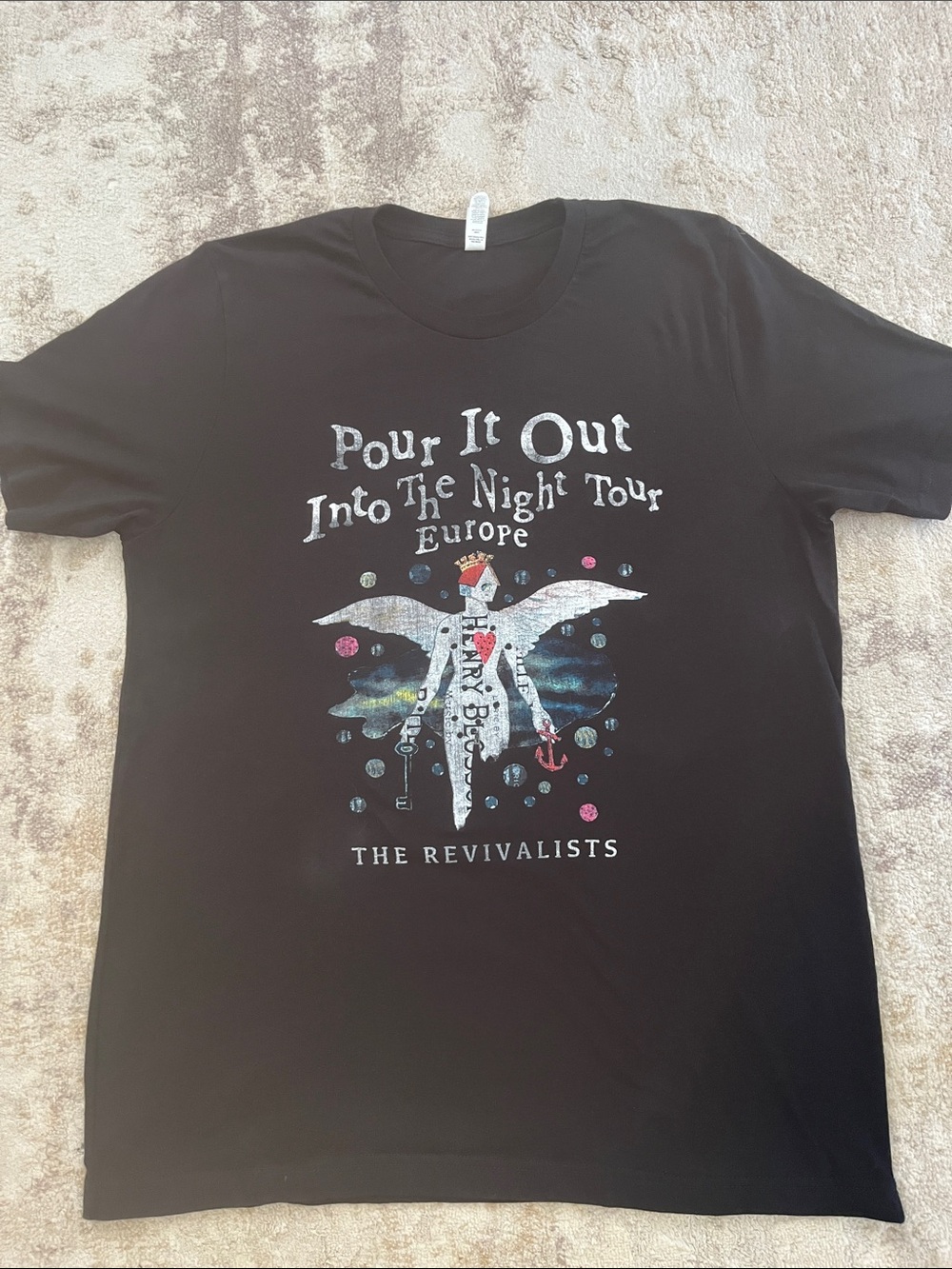 The Revivalists Pour It Out Into The Night Tour T-Shirt Black Size XL Unisex
